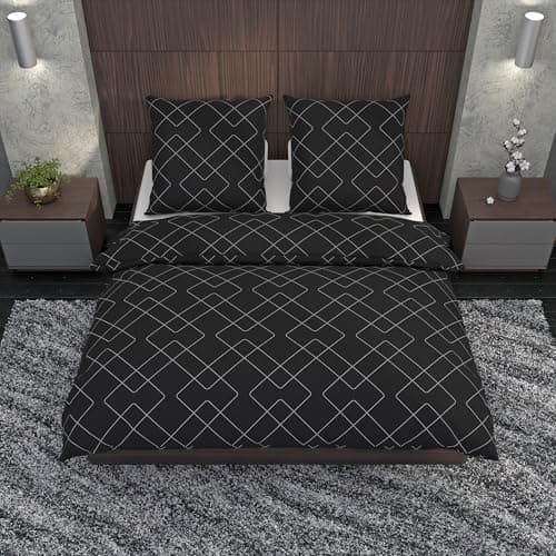 LARAWELL Bettwäsche-Set 135x200 Baumwolle
