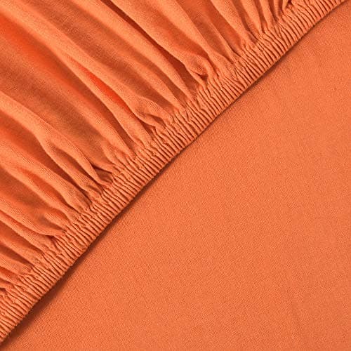 leevitex® Spannbettlaken 180x200–200x200 cm | 100% Jersey-Baumwolle | für Matratzen bis 25 cm