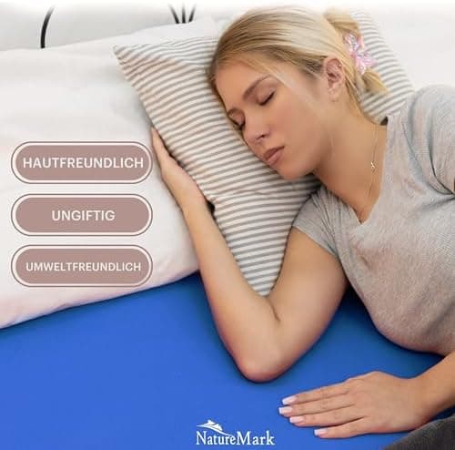NatureMark Jersey-Spannbettlaken 2er-Pack – 100% Baumwolle, 90 x 200–100 x 200 cm, Creme/Natur