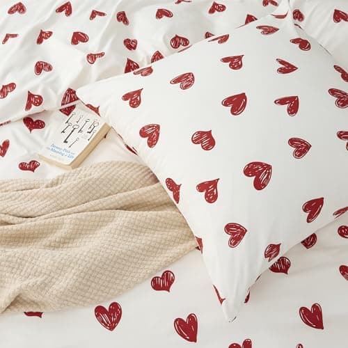 BEDSURE Bettwäsche-Set 135x200 (4-teilig) – Wendebettwäsche OEKO-TEX STANDARD 100 mit Reißverschluss, 2×80x80 Kissenbezü