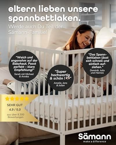 Sämann® Spannbettlaken Jersey 90x200 cm – Baumwolle, anthrazit