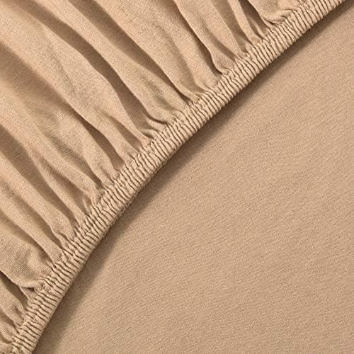leevitex® Spannbettlaken 180x200–200x200 cm | 100% Jersey-Baumwolle | für Matratzen bis 25 cm