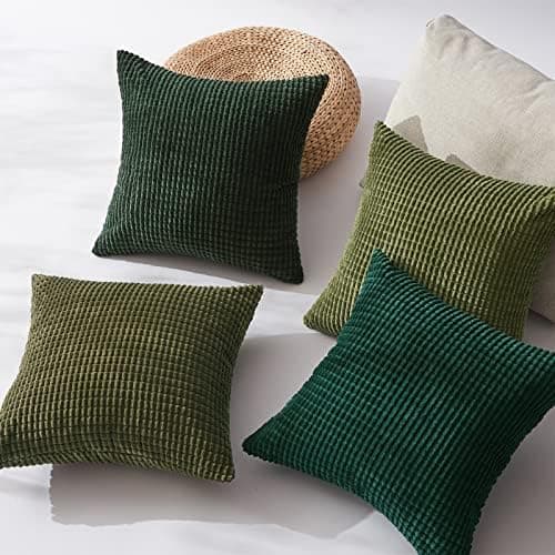 Topfinel Kissenbezüge 40x40 cm 4er-Set Rosa – Cord-Optik, flauschig, GRS‑zertifiziert