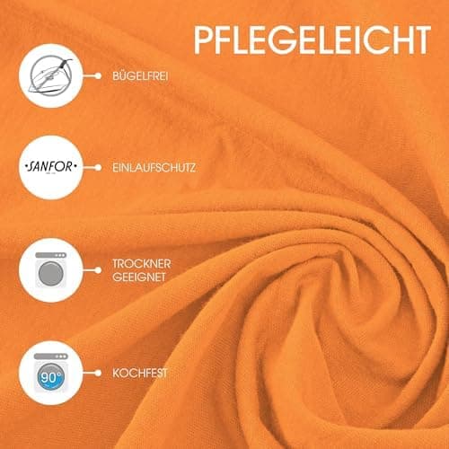 CelinaTex Jersey-Spannbettlaken 90x200–100x200 cm bis 26 cm Matratzenhöhe | 100% gekämmte Baumwolle | OEKO‑TEX STANDARD