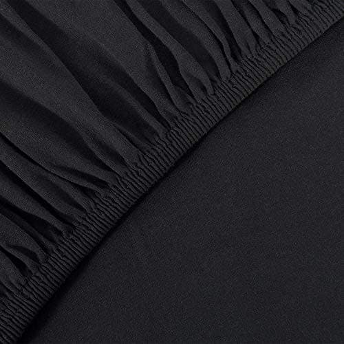 leevitex® Spannbettlaken 180x200–200x200 cm | 100% Jersey-Baumwolle | für Matratzen bis 25 cm