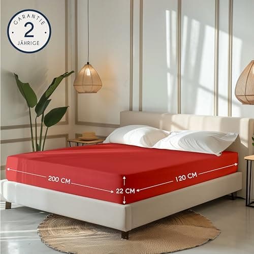 Dreamzie Spannbettlaken 90x190/200 cm – 100% Jersey‑Baumwolle, OEKO‑TEX STANDARD 100