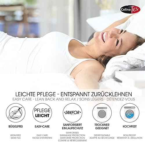 CelinaTex Jersey-Spannbettlaken 90x200–100x200 cm bis 26 cm Matratzenhöhe | 100% gekämmte Baumwolle | OEKO‑TEX STANDARD