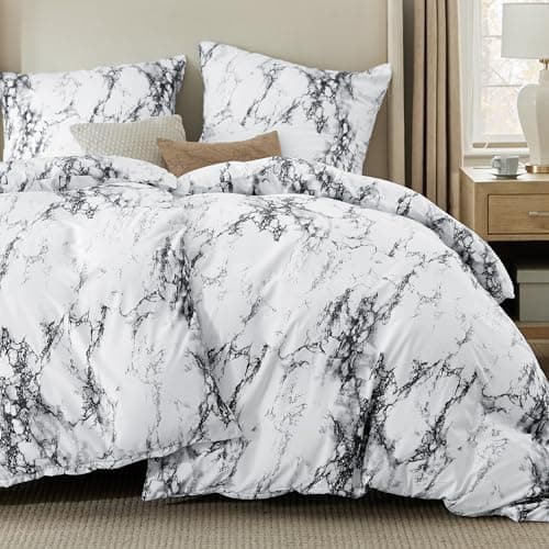BEDSURE Bettwäsche-Set 135x200 (4-teilig) – Wendebettwäsche OEKO-TEX STANDARD 100 mit Reißverschluss, 2×80x80 Kissenbezü