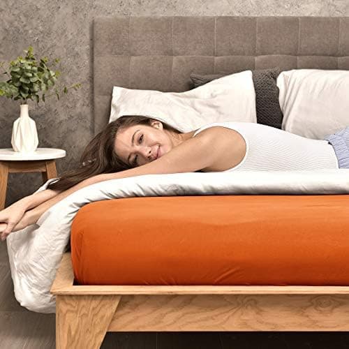 leevitex® Spannbettlaken 180x200–200x200 cm | 100% Jersey-Baumwolle | für Matratzen bis 25 cm