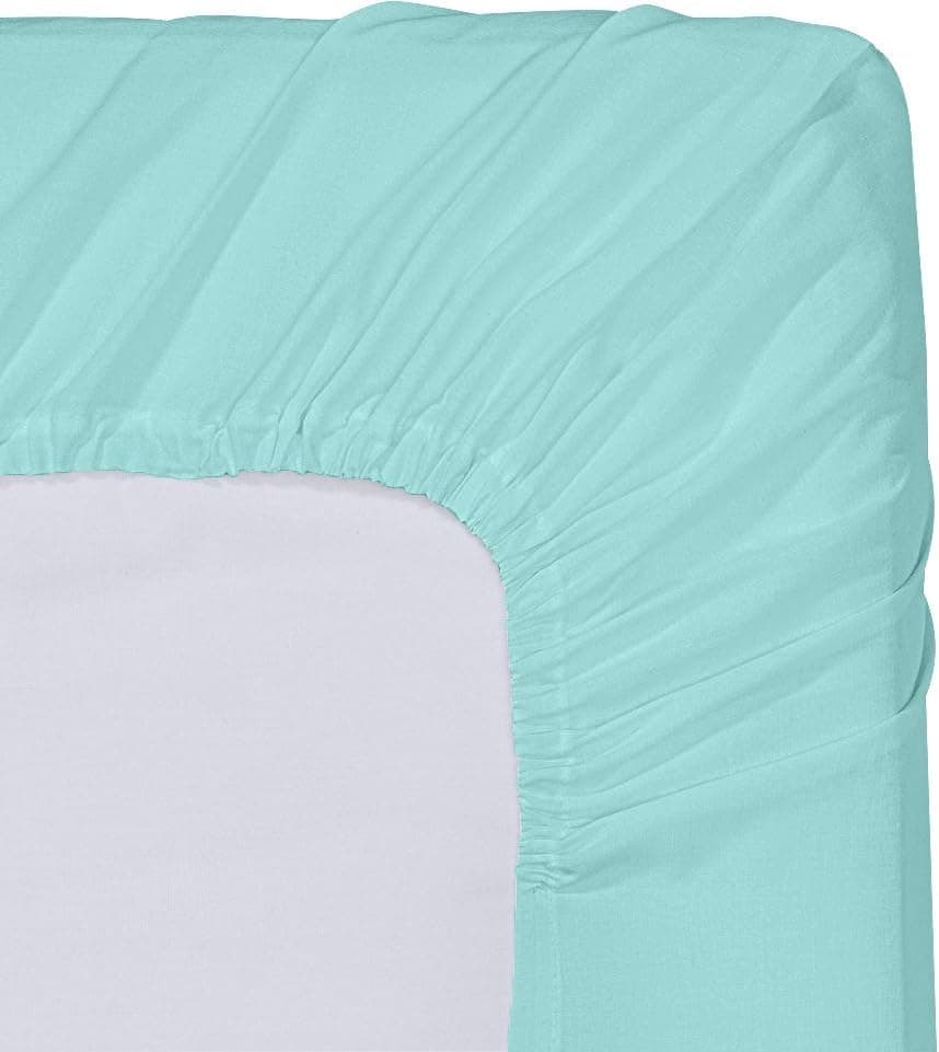 Utopia Bedding 2er-Set Spannbettlaken 140 x 200 cm – OEKO-TEX MADE IN GREEN zertifiziert – 35 cm Tiefe Tasche