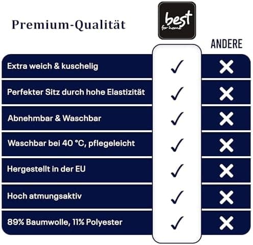 Elastisches Jersey-Spannbettlaken 90x180 cm – 100% Baumwolle, kuschelig warm
