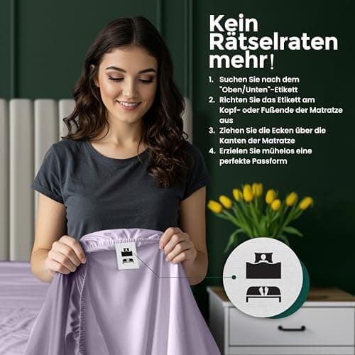 Utopia Bedding Spannbettlaken 120 x 200 cm für Matratzen bis 30 cm – gebürstete Mikrofaser, OEKO‑TEX® STANDARD 100