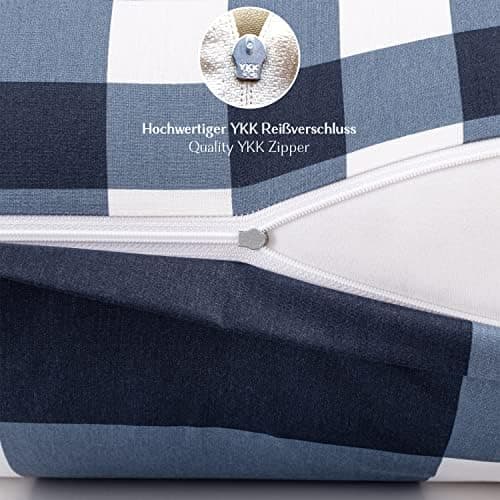 2er-Set Kissenbezüge 40 x 80 cm – Renforcé, 100% Baumwolle, superweich mit Reißverschluss, Babyrosa