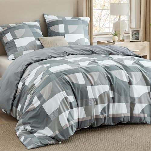 BEDSURE Bettwäsche-Set 135x200 (4-teilig) – Wendebettwäsche OEKO-TEX STANDARD 100 mit Reißverschluss, 2×80x80 Kissenbezü