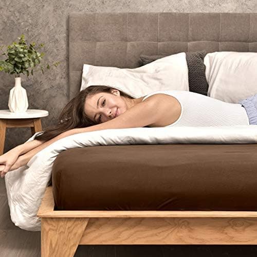 leevitex® Spannbettlaken 180x200–200x200 cm | 100% Jersey-Baumwolle | für Matratzen bis 25 cm