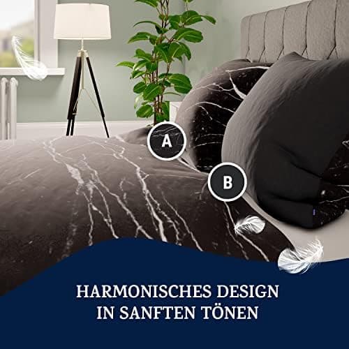 sleepwise Bettwäsche 135x200 Mikrofaser – ÖKO‑TEX zertifiziert, bügelfrei & knitterfrei, 2‑tlg. (inkl. 80x80 cm Kissenbe