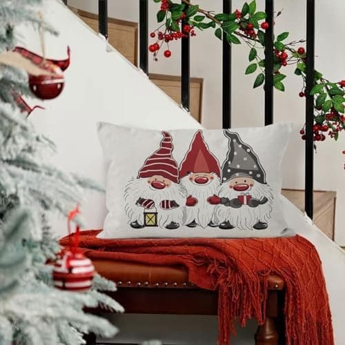 4er Set Kissenbezüge Weihnachten 40×80 cm – festliche Kissenhüllen für Sofa & Wohnzimmer