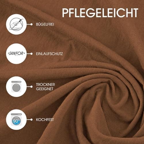 CelinaTex Jersey-Spannbettlaken 90x200–100x200 cm bis 26 cm Matratzenhöhe | 100% gekämmte Baumwolle | OEKO‑TEX STANDARD