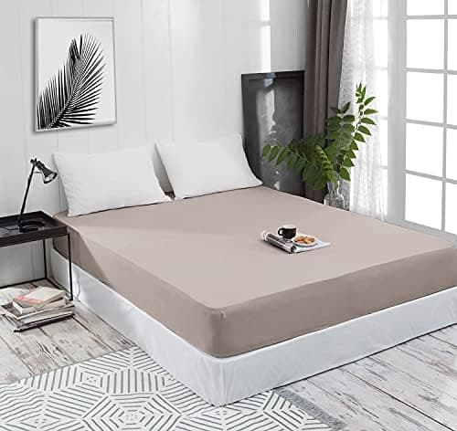 Mixibaby Spannbettlaken Jersey 100% Baumwolle – 180 x 200 cm, Hellgrau