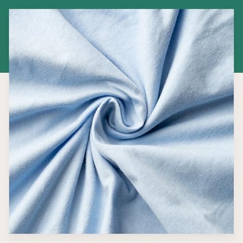 VelvetHome Spannbettlaken 120 x 200 cm – 100% gekämmte Baumwolle (Jersey), passend für Matratzen bis 25 cm