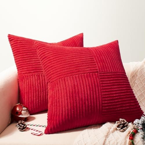 Softalker Kissenbezug 40x40 cm – 2er Set flauschig rosa, Dekokissenbezug für Sofa, Wohnzimmer & Schlafzimmer