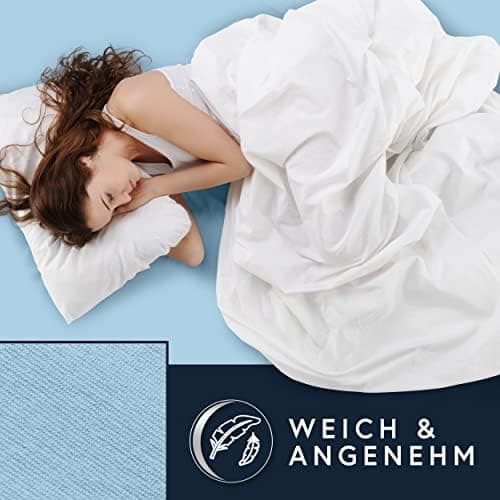 MOON-Luxury Spannbettlaken/Spannbetttuch Jersey-Stretch 230 g/m² OEKO-TEX – anthrazit, 90×200–100×220
