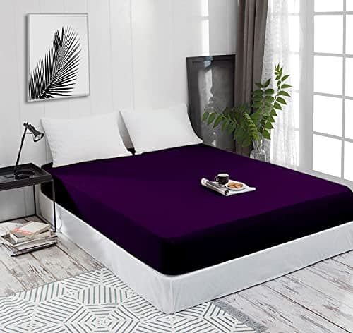 Mixibaby Spannbettlaken (Jersey) – 100% Baumwolle, 140 x 200 cm, Schwarz