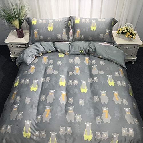 Tencel-Eisseide Bettwäsche-Set (doppelseitig, blau) – 4-teilig, 200×230 cm