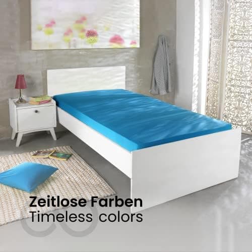 Jersey-Spannbettlaken 100% Baumwolle 180×200–200×200 cm