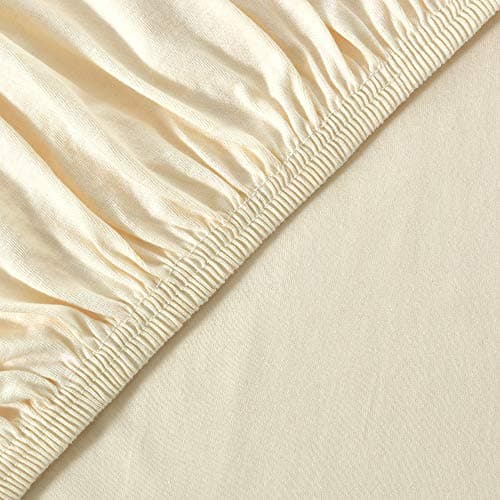 leevitex® Spannbettlaken 180x200–200x200 cm | 100% Jersey-Baumwolle | für Matratzen bis 25 cm