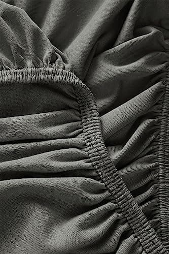 Mixibaby Spannbettlaken (Jersey) – 100% Baumwolle, 140 x 200 cm, Schwarz