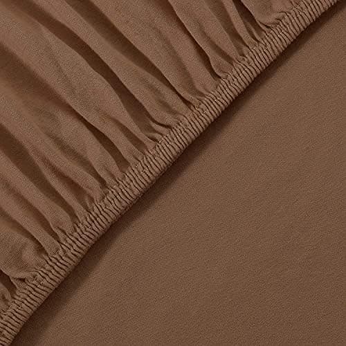 leevitex® Spannbettlaken 180x200–200x200 cm | 100% Jersey-Baumwolle | für Matratzen bis 25 cm