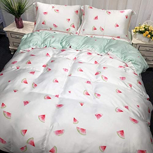 Tencel-Eisseide Bettwäsche-Set (doppelseitig, blau) – 4-teilig, 200×230 cm