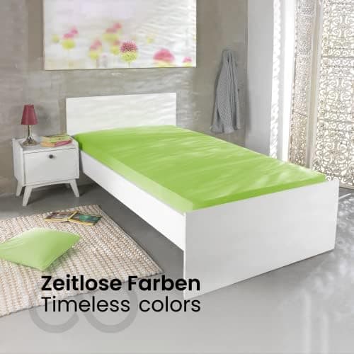 Jersey-Spannbettlaken 100% Baumwolle 180×200–200×200 cm