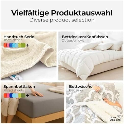 etérea Jersey-Spannbettlaken 80x200 cm Weiß – 100% Baumwolle, OEKO-TEX MADE IN GREEN & STANDARD 100