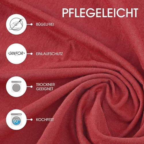 CelinaTex Jersey-Spannbettlaken 90x200–100x200 cm bis 26 cm Matratzenhöhe | 100% gekämmte Baumwolle | OEKO‑TEX STANDARD
