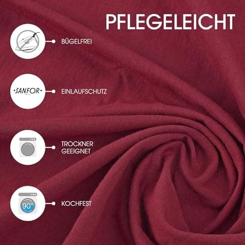 CelinaTex Jersey-Spannbettlaken 90x200–100x200 cm bis 26 cm Matratzenhöhe | 100% gekämmte Baumwolle | OEKO‑TEX STANDARD