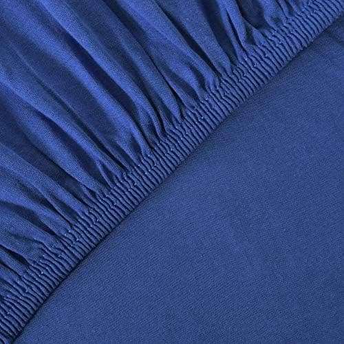 leevitex® Spannbettlaken 180x200–200x200 cm | 100% Jersey-Baumwolle | für Matratzen bis 25 cm