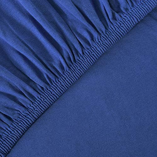 leevitex® Spannbettlaken 180x200–200x200 cm | 100% Jersey-Baumwolle | für Matratzen bis 25 cm