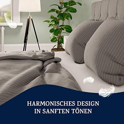 sleepwise Bettwäsche 135x200 Mikrofaser – ÖKO‑TEX zertifiziert, bügelfrei & knitterfrei, 2‑tlg. (inkl. 80x80 cm Kissenbe