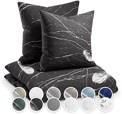 sleepwise Bettwäsche 135x200 Mikrofaser – ÖKO‑TEX zertifiziert, bügelfrei & knitterfrei, 2‑tlg. (inkl. 80x80 cm Kissenbe