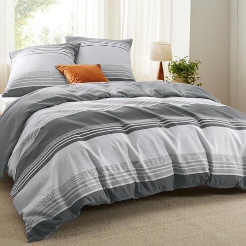 BEDSURE Bettwäsche-Set 135x200 (4-teilig) – Wendebettwäsche OEKO-TEX STANDARD 100 mit Reißverschluss, 2×80x80 Kissenbezü