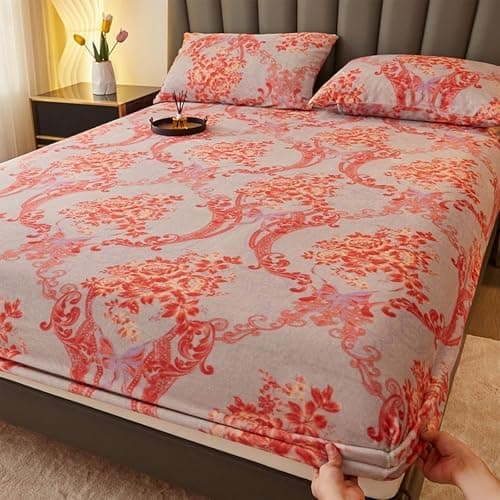 Premium Spannbettlaken 90x200 cm – Milchfleece, warm & flauschig, rutschfest mit perfekter Passform | Bettlaken + Kissen