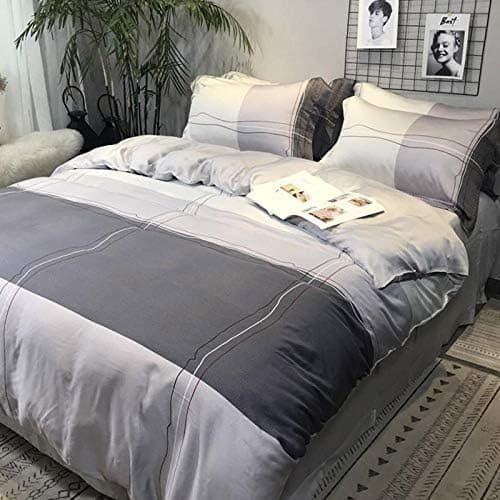 Tencel-Eisseide Bettwäsche-Set (doppelseitig, blau) – 4-teilig, 200×230 cm
