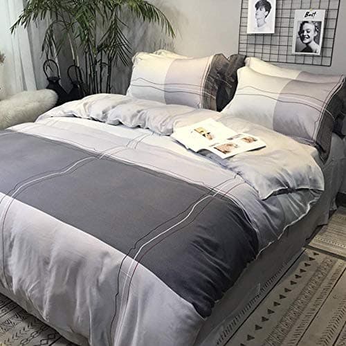 Tencel-Eisseide Bettwäsche-Set (doppelseitig, blau) – 4-teilig, 200×230 cm