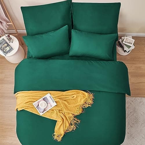 RUIKASI Bettwäsche-Set 4-teilig 135x200 Mikrofaser, 2x Bettbezug 135x200 + 2x Kissenbezug 80x80 cm, OEKO‑TEX, weich & bü