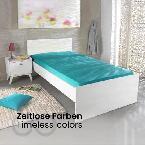 Jersey-Spannbettlaken 100% Baumwolle 180×200–200×200 cm