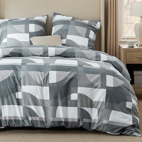 BEDSURE Bettwäsche-Set 135x200 (4-teilig) – Wendebettwäsche OEKO-TEX STANDARD 100 mit Reißverschluss, 2×80x80 Kissenbezü