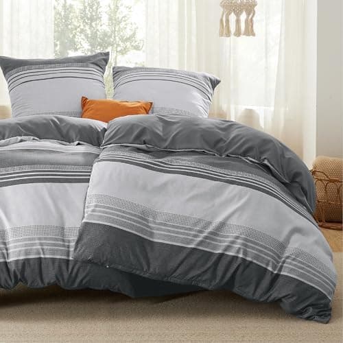 BEDSURE Bettwäsche-Set 135x200 (4-teilig) – Wendebettwäsche OEKO-TEX STANDARD 100 mit Reißverschluss, 2×80x80 Kissenbezü
