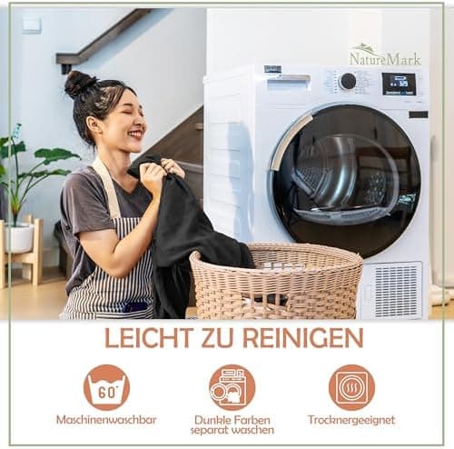 NatureMark Mikrofaser-Spannbettlaken 90x200–100x200 cm, türkis